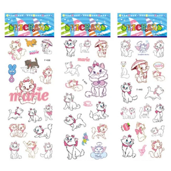3 sheets/set Marie Cat bubble stickers for kids bedroom decor notebook diary 3D sticker doodle toy | Игрушки и хобби