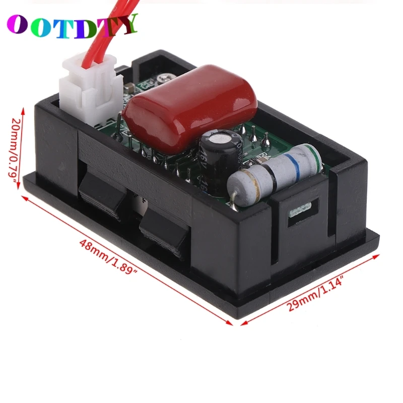 OOTDTY 2 провода 0,5" AC 30 V-500 V светодиодный цифровой вольтметр измеритель напряжения монитор тестер для 110V 220V 380V Прямая поставка поддержка
