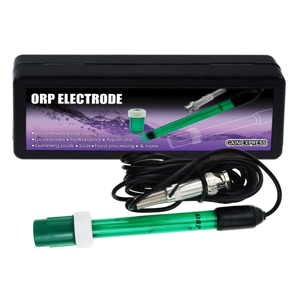 ORP-electrodo de Redox, conector tipo BNC, sonda de repuesto para medidor de prueba, 14cm de largo, 1,2 cm de diámetro, 300cm de Cable Extra largo