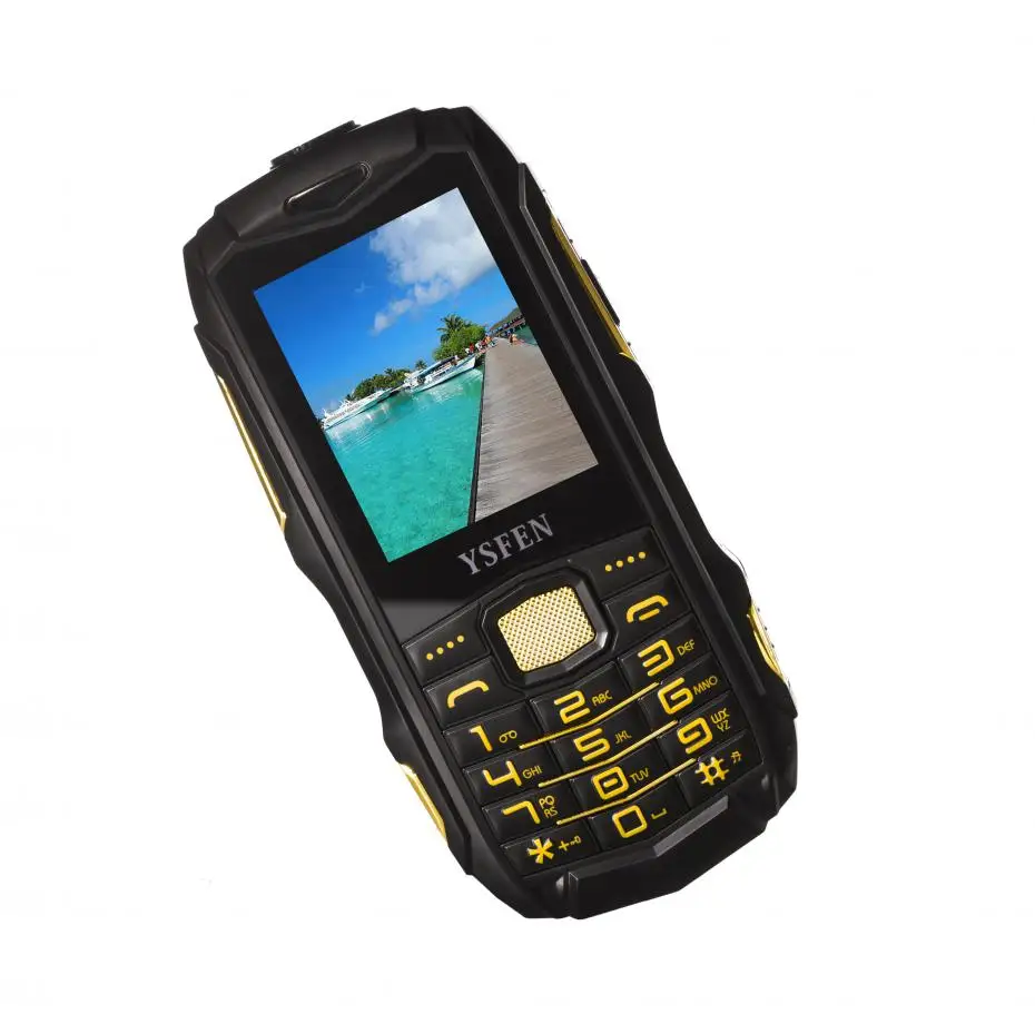 Три sim-карты ysfen y809a большой Батарея Dual-Bands GSM и CDMA IP67 Водонепроницаемый MP3 фонарик