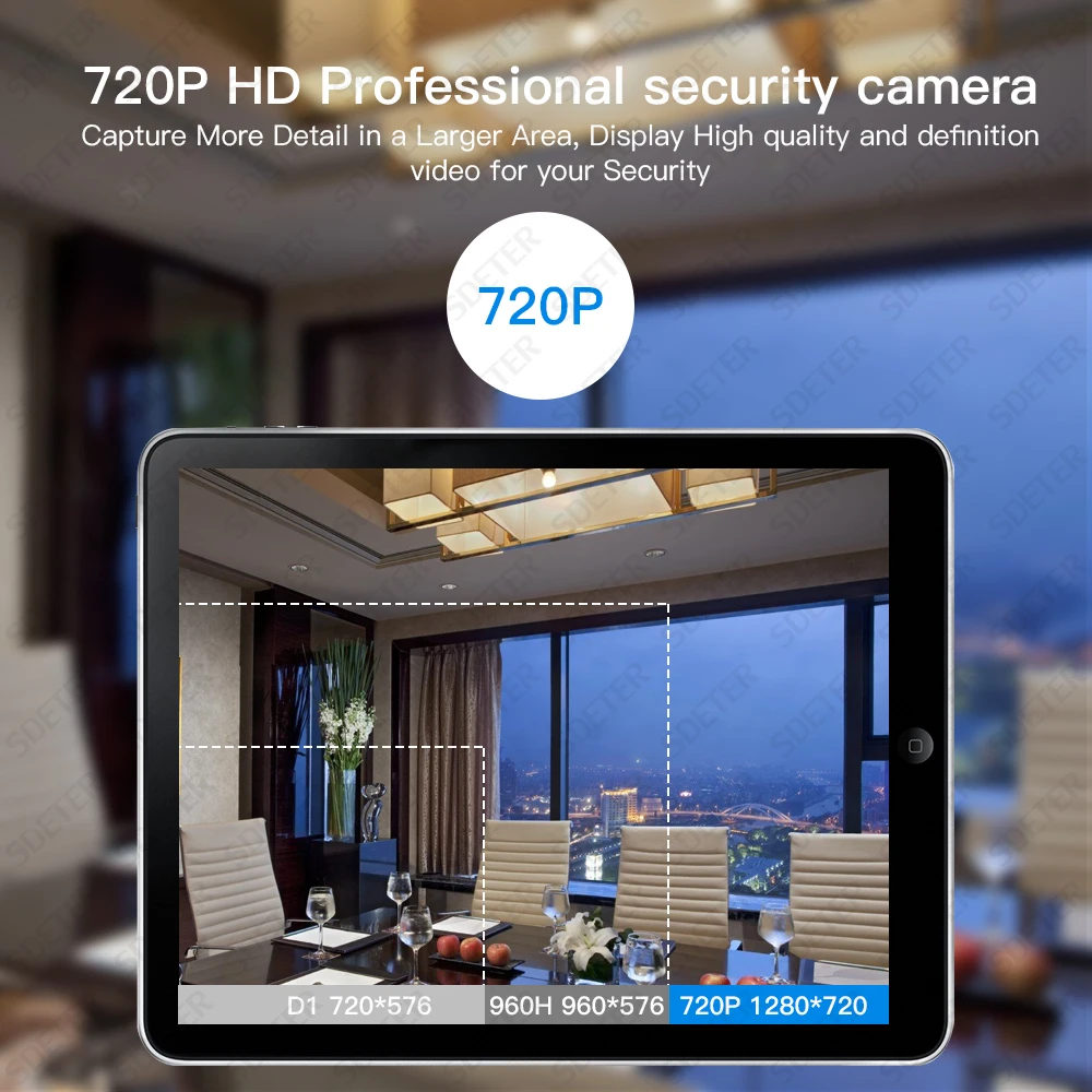 Система видеонаблюдения SDETER беспроводная 4 канала 720P NVR|Система наблюдения| |