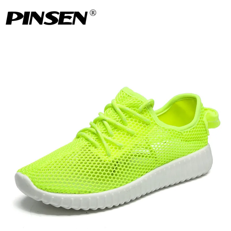 Кроссовки PINSEN женские на плоской подошве модная повседневная сетчатая обувь
