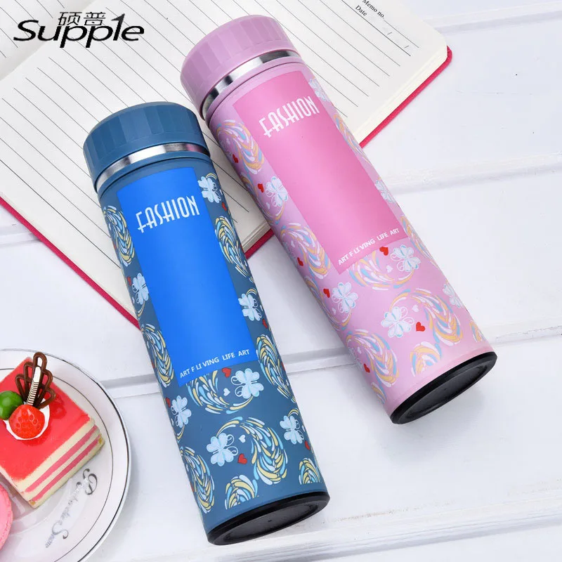450ml Thermos Cup Stainless Steel Water Bottle Thermo Mug Insulated Lady Coffee Tumbler Auto Car Vacuum Flask | Дом и сад