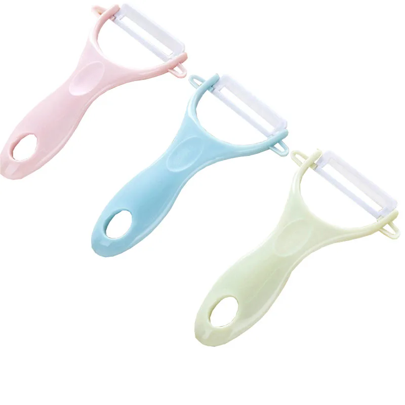 YIBO Multi-color ceramic fruit and vegetable peeler Apple cucumber various fruits vegetables easily peeled small helper | Дом и сад