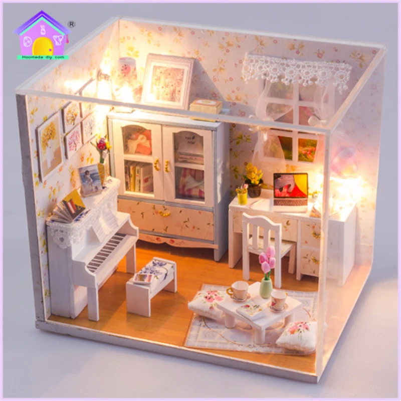 Дети DIY миниатюрюры для кукольного домика Casa miniatura de munecas Oyuncak игрушки детей Boneca Domek