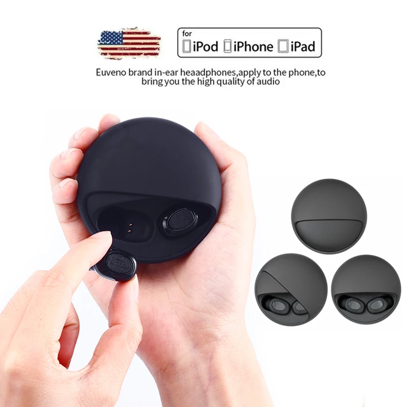 T1C TWS Mini Dual V5.0 беспроводные наушники Bluetooth 3D стерео звук с двойным микрофоном и