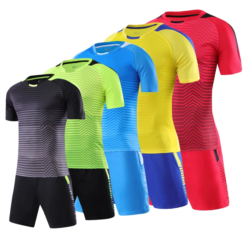 Мужская короткая футболка Camiseta тренировочный комплект футбольной формы для
