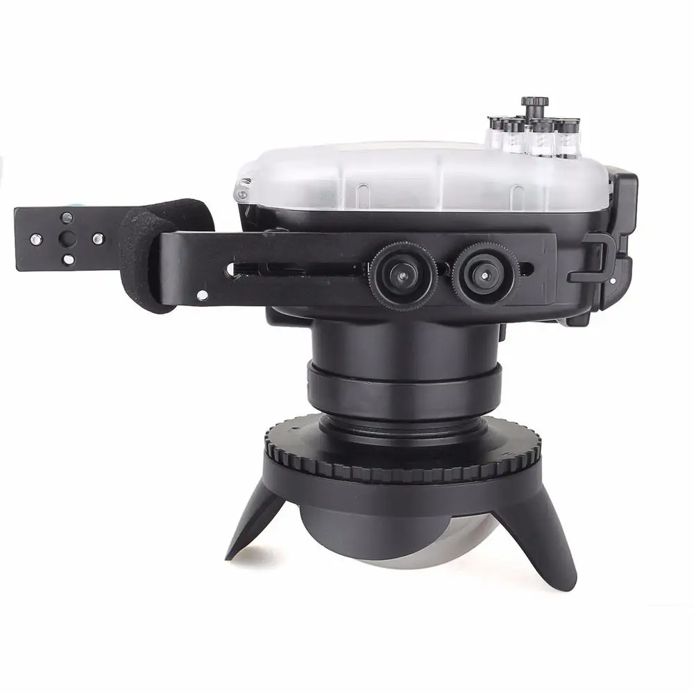 Корпус камеры Meikon 40 м/130 футов для подводного дайвинга чехол Canon G5X + 67 мм объектив