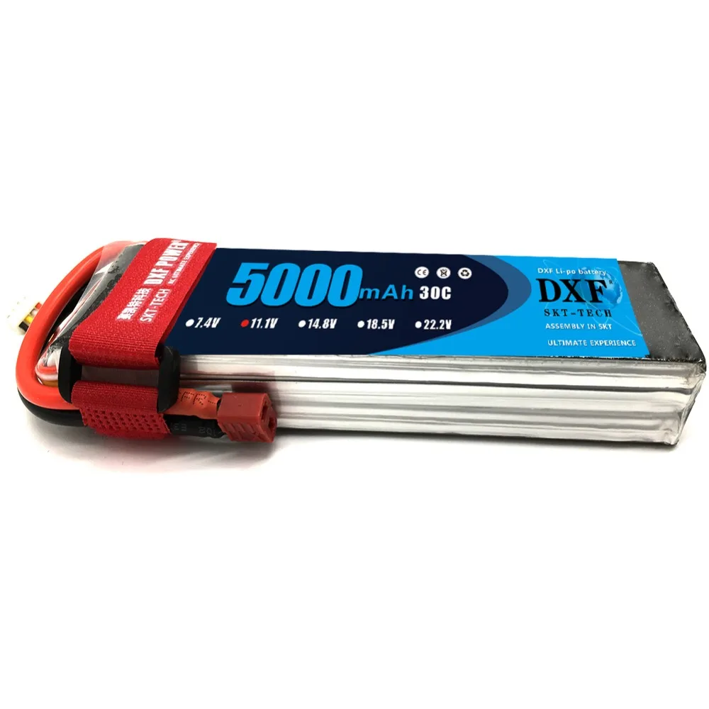 

DXF RC Lipo Battery 3S 11.1V 5000mAh 30C Max60C RC LiPo Battery For Remote Control Model Quadcopter Rc Boat Car Drone FPV