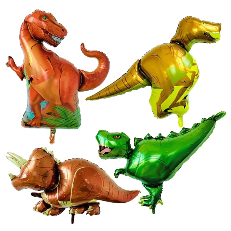 Динозавр тема фольги воздушный шар День рождения Карнавал украшение комнаты