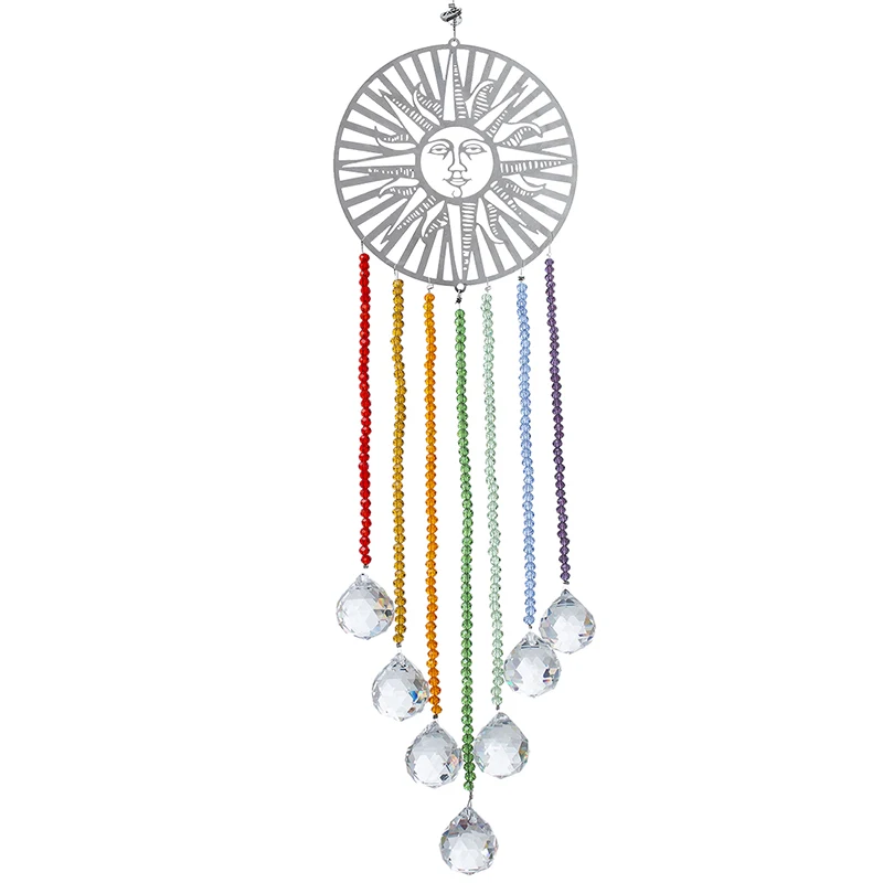 H &amp D окно подвесные чакры Suncatcher металлический солнцезащитный - Цена: 1 217,51 руб.