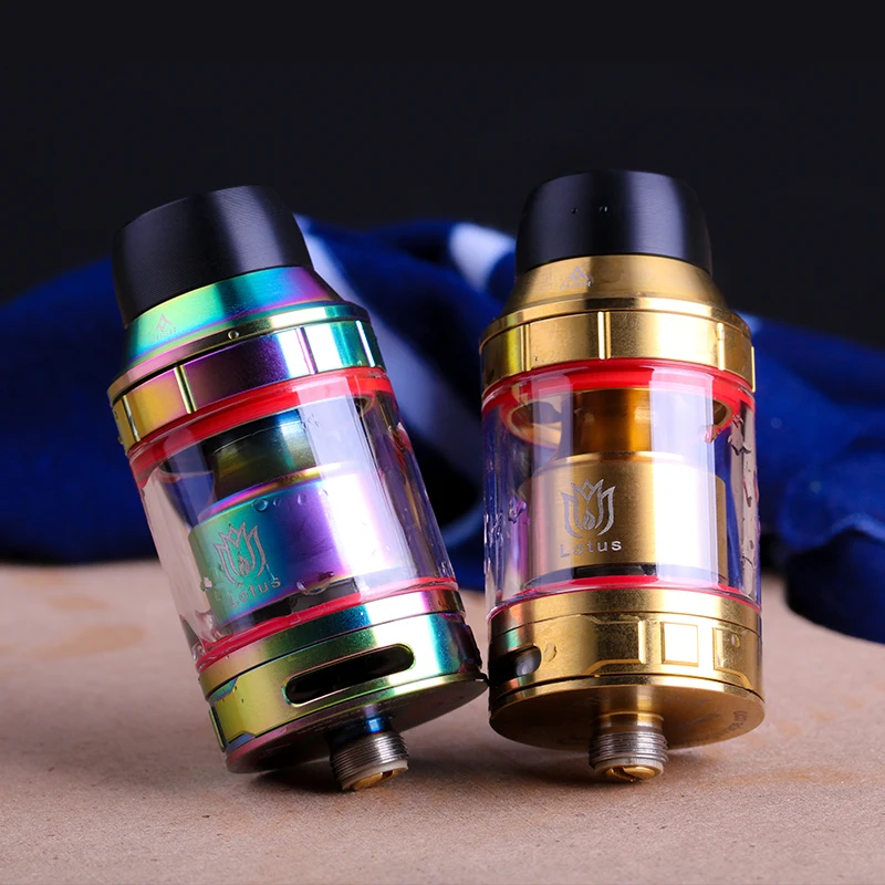 100% Оригинальный Hugsvape Lotus RTA перестраиваемая фотовспышка 24 мм емкость 2 мл/5 мл