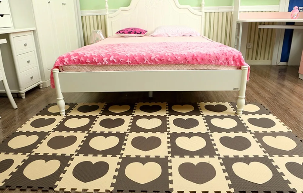 10 шт./лот Детские EVA пены головоломки игровые коврики Блокировка ползать плитки