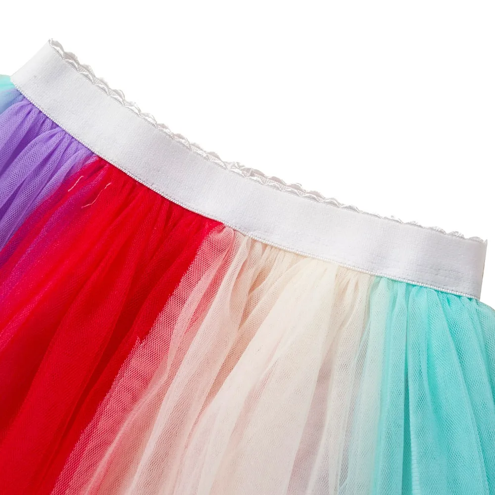 New Cute Unicorn Printing Ball Gown Girl Dress O-neck Summer Two-piece set Princess Dresses Baby Children's Clothing | Детская