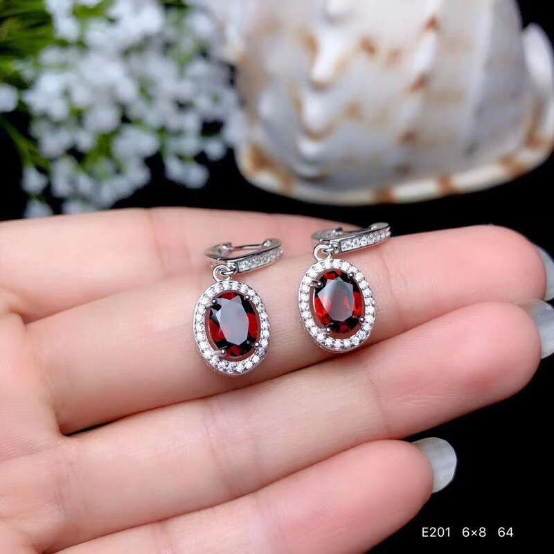 Женские серьги KJJEAXCMY boutique jewelryar 925 пробы серебряные с натуральным