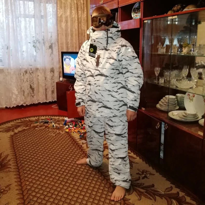 Премиум выпуск "Southplay" Зима 10000 мм водонепроницаемый лыжный сноуборд(куртка+ брюки) камуфляжные военные комплекты