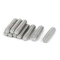 uxcell m12 x 45mm 304 stainless steel right hand thread fully threaded rod stud 10pcs