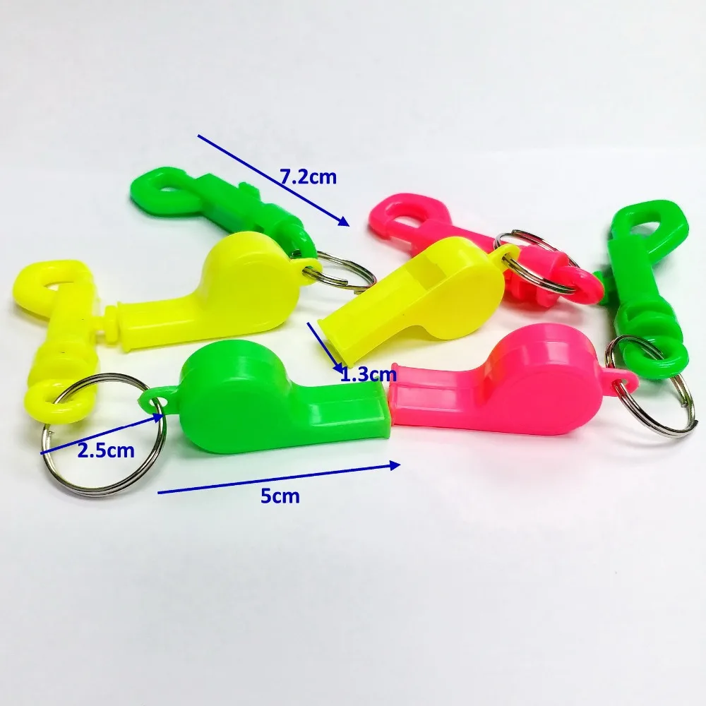 4 шт. пластиковый свисток с поворотным зажимом защелкивающийся крючок брелок