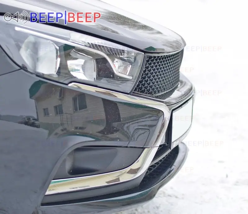 Радиатор гриль для Lada Vesta 2015 ~ 2019 Стайлинг автомобиля украшение автомобильные