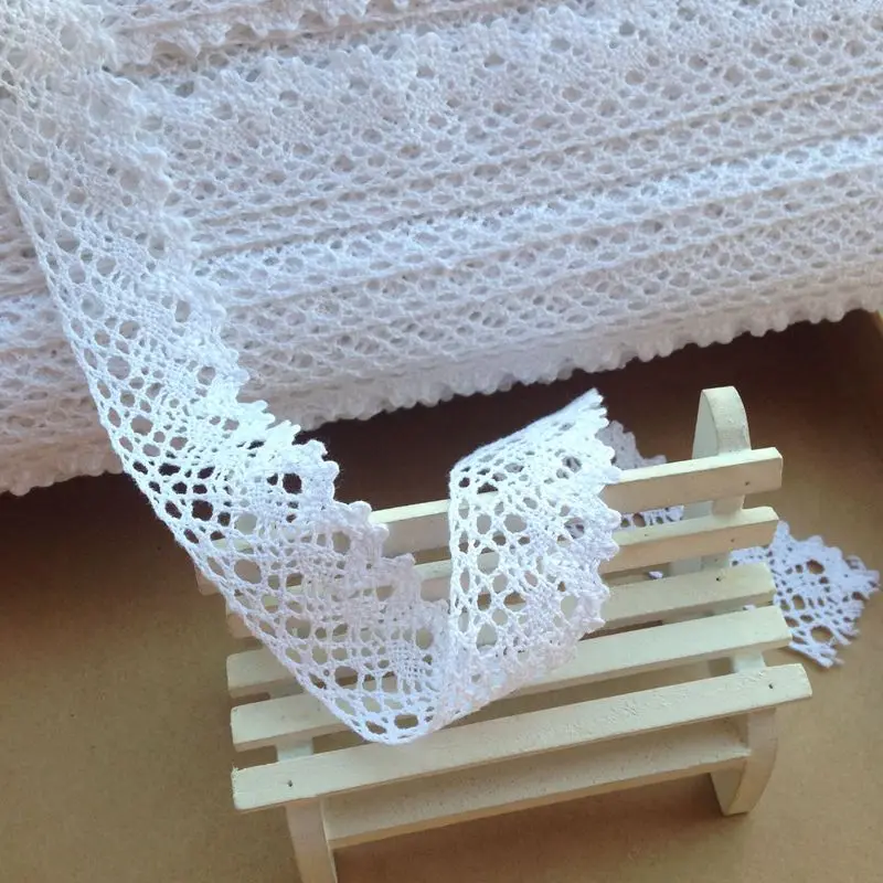 2 5 см 20 лет/партия белая женская ткань для домашней одежды вязаные украшения