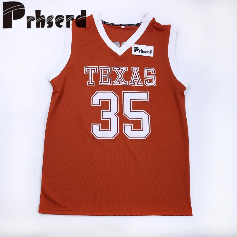 Мужские #35 Кевин Дюрант Колледж вышитые возврат Майки спортивные|basketball jersey|throwback