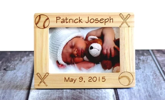Personalize Newborn Baby Picture Frame, Gift for new Parents, Godparents gift, Birth Announcement baby shower Mother's Day Frame
