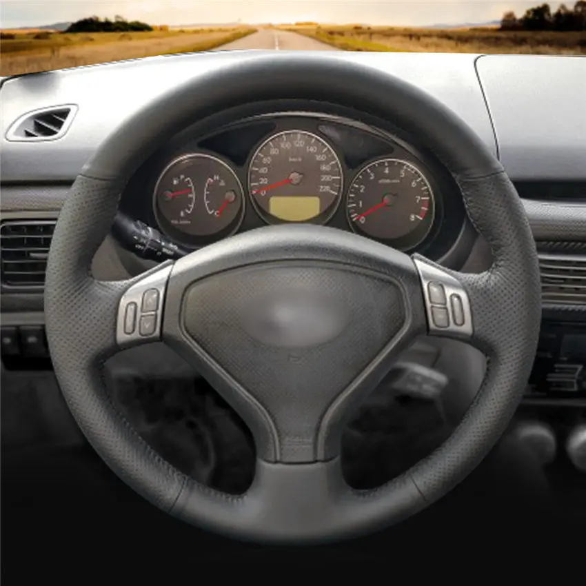 style-03 MEWANT черная крышка рулевого колеса из искусственной замши для Subaru Forester 2005 2006 2007 Outback 2005 2007 Legacy 2005-2007 - Название цвета: style-03