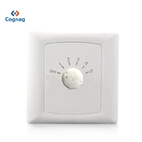 white step adjustment ceiling fan speed control switch wall button dimmer switch 220v 10a