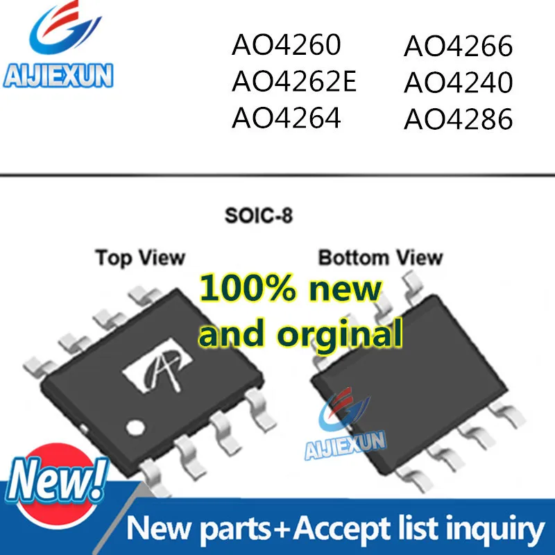 10 шт. AO4260 AO4262E AO4264 AO4266 AO4240 AO4286 SOP8 в наличии 100% новый и оригинальный | Обустройство