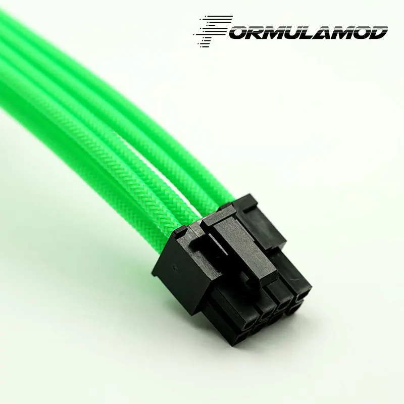 FormulaMod Fm-cpu 8P-B, ЦП 8Pin удлинитель питания, материнская плата 18AWG 8Pin многоцветные соответствующие кабели расширения - Цвет лезвия: Green