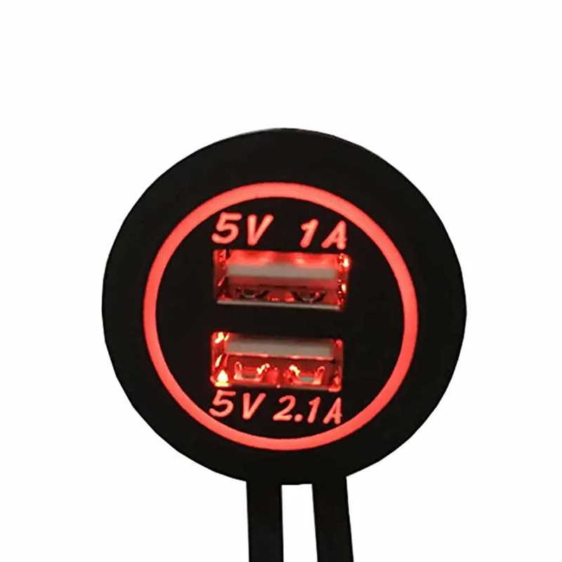 USB зарядное устройство Chenes для автомобиля лодки автобуса со светодиодным