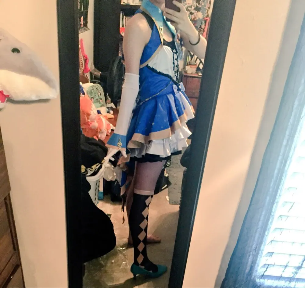 CGCOS Косплэй костюм The idolmaster Золушка для девочек Узуки шимамура Rin Shibuya костюм для Хэллоуина и Рождества Вечерние