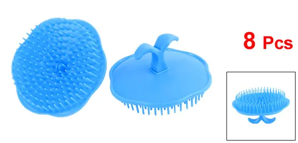 Uxcell шампунь кожи головы и волос душ Массажная расческа голубой 8 шт.|shower brush|brush