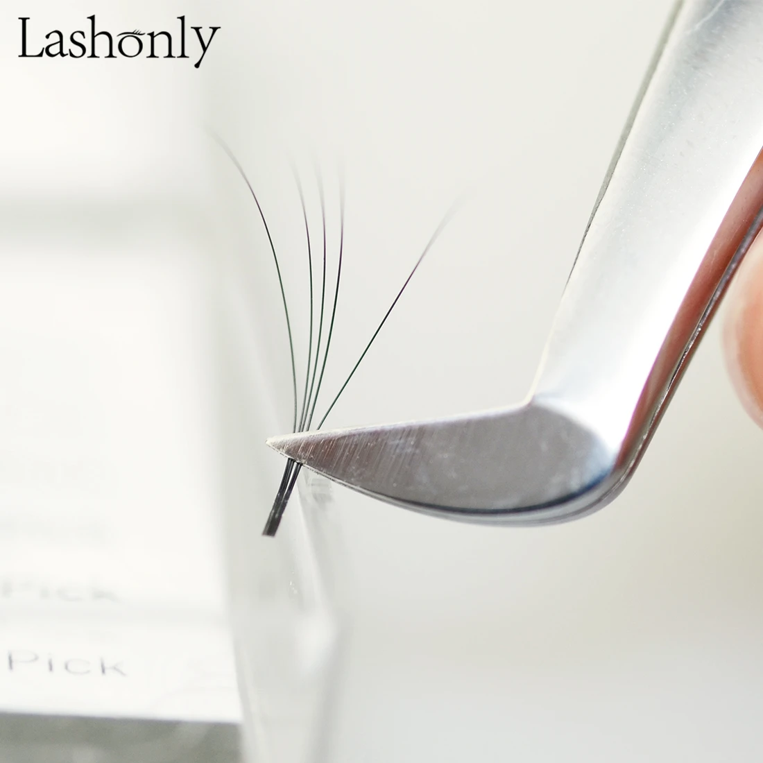 Lashonly AS09 ресниц Пинцет легко вентиляторы для наращивания русский объемный