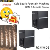 2pcslot dmx control fire dance stage cold spark fountain machine 750w electronic fountain fireworks machine spray 1 5m height