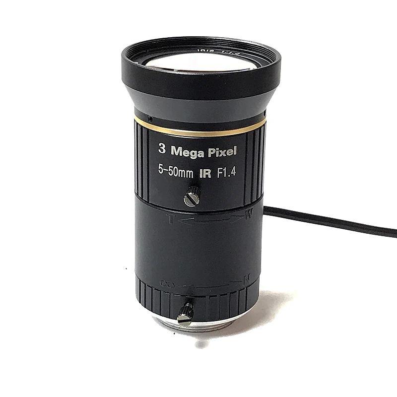 DC Авто Iris ручной зум CS крепление объектива 3MP F1.4 Starlight объектив 5 50 мм 10X