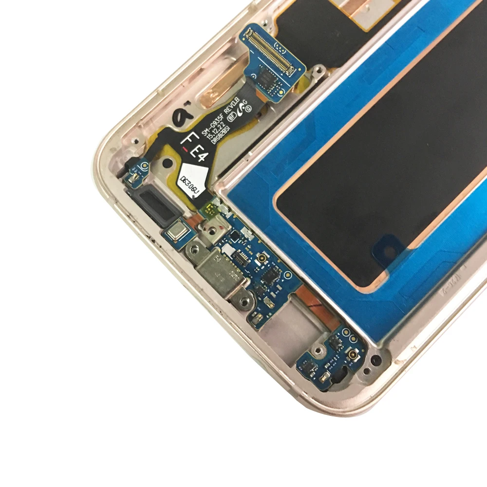 FIX2SAILING супер AMOLED ЖК дисплей сенсорный экран с рамкой в сборе для Samsung Galaxy S7 edge G935F
