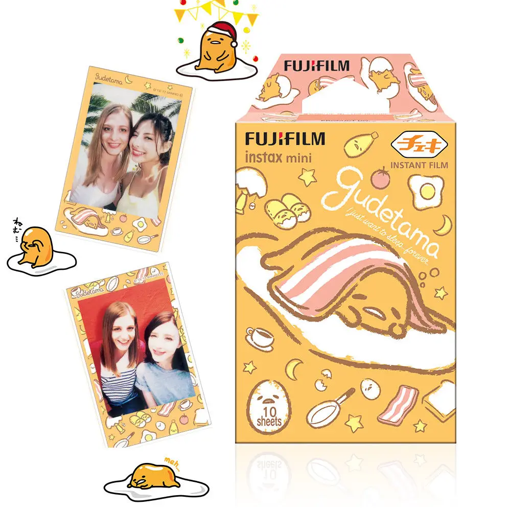 Fujifilm Instax Мини пленка Sanrio персонажи + hello kitty Gudetama для мгновенной камеры Mini 8 9 25 70 90