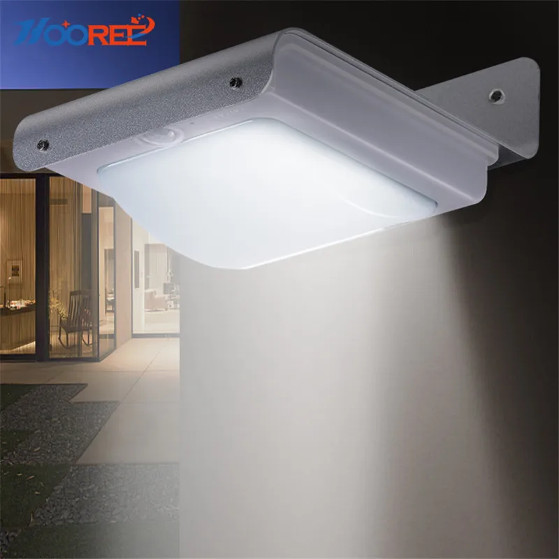 HOOREE 16 LED Ooudoor Солнечная лампа водонепроницаемый IP65 Солнечный свет датчик движения