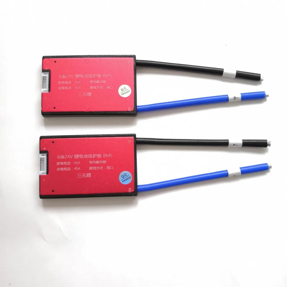 6 S 15A 25A 35A 45A 24 в PCM PCB BMS общий порт для LiNCM аккумулятор с датчиком температуры |