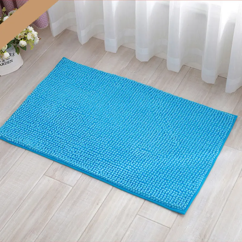 Blue Красочный Простой коврик для ванной Быстрый водопоглощающий прочный коврик для ванной комнаты кухонный коврик для спальни лестницы нескользящий коврик для ванной комнаты - Цвет: Blue