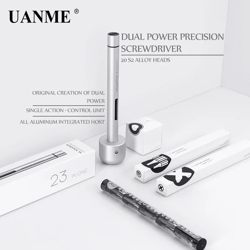 wowstick 1p plus 1p upgraded electric screwdriver aluminium body diy tools kit for phone repair xiaomi smart home free global shipping