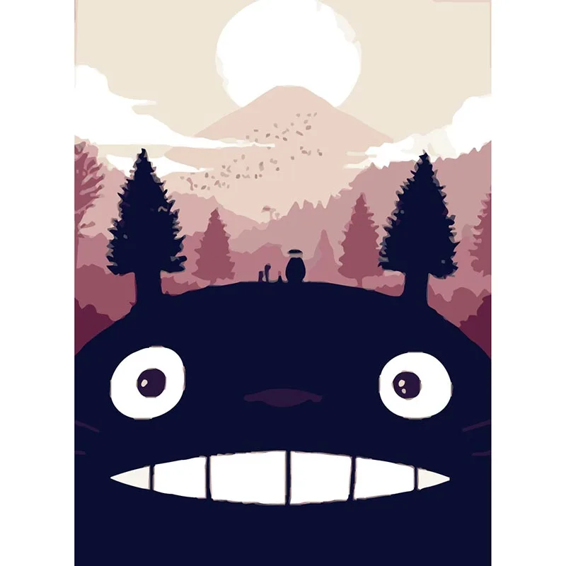 Сделай Сам Набор для рисования по номерам Акриловая Краска на холсте мультяшная