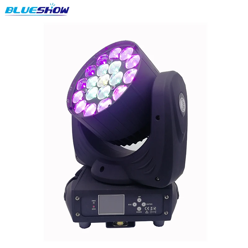 Нет налога на заказ по воздуху 2 шт./лот 19x12 Вт RGBW 4в1 Масштабирование LED Moving Head Wash Light