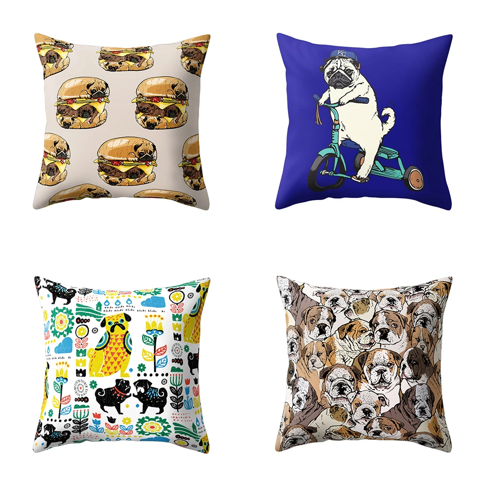 Мода Собака печати Наволочка украшения дома кровать Бросок Чехлы | Дом и сад