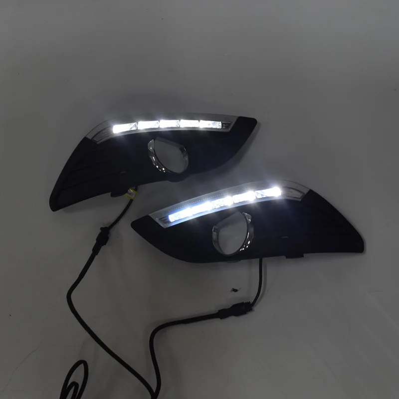 

Высококачественные светодиодные дневные ходовые огсветильник DRL для Ford Focus Sedan 2009 2010 2011 2012 2013 противотуманные фары