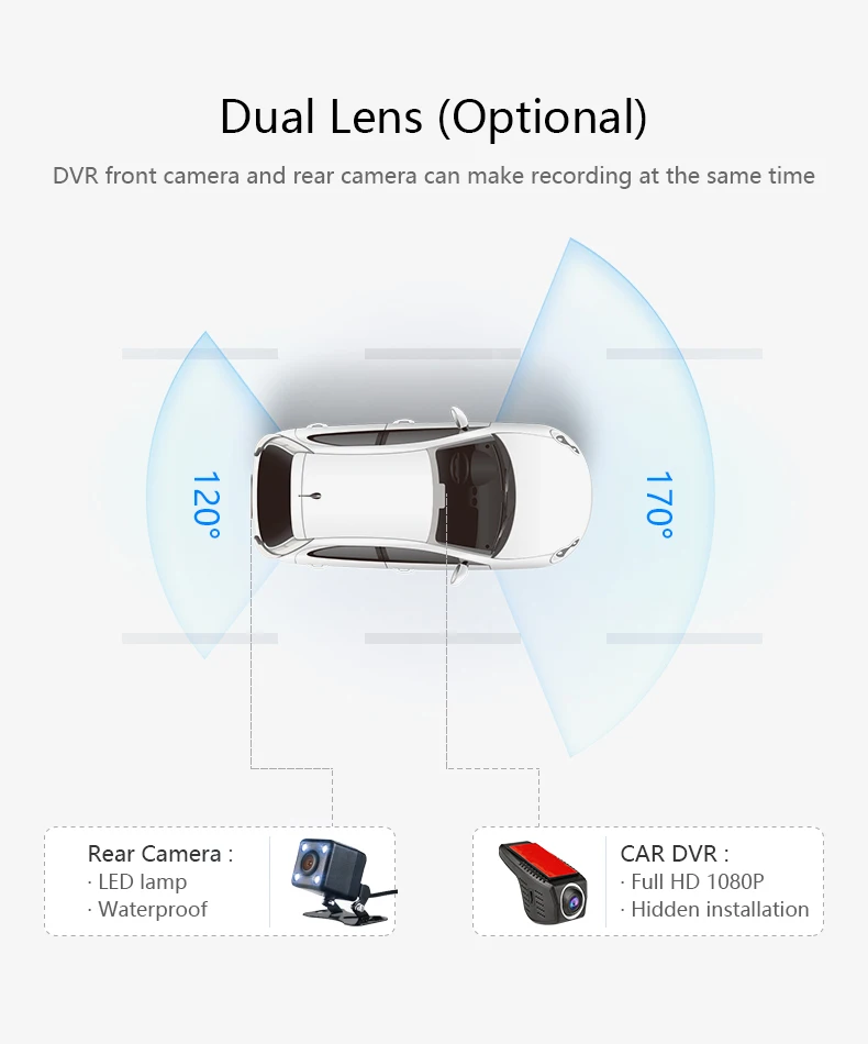 Автомобильный видеорегистратор Мини Wifi Автомобильная камера Full HD 1080P Dash Cam видеорегистратор Автомобильный видеорегистратор видеокамера двойной объектив dvr ночная версия