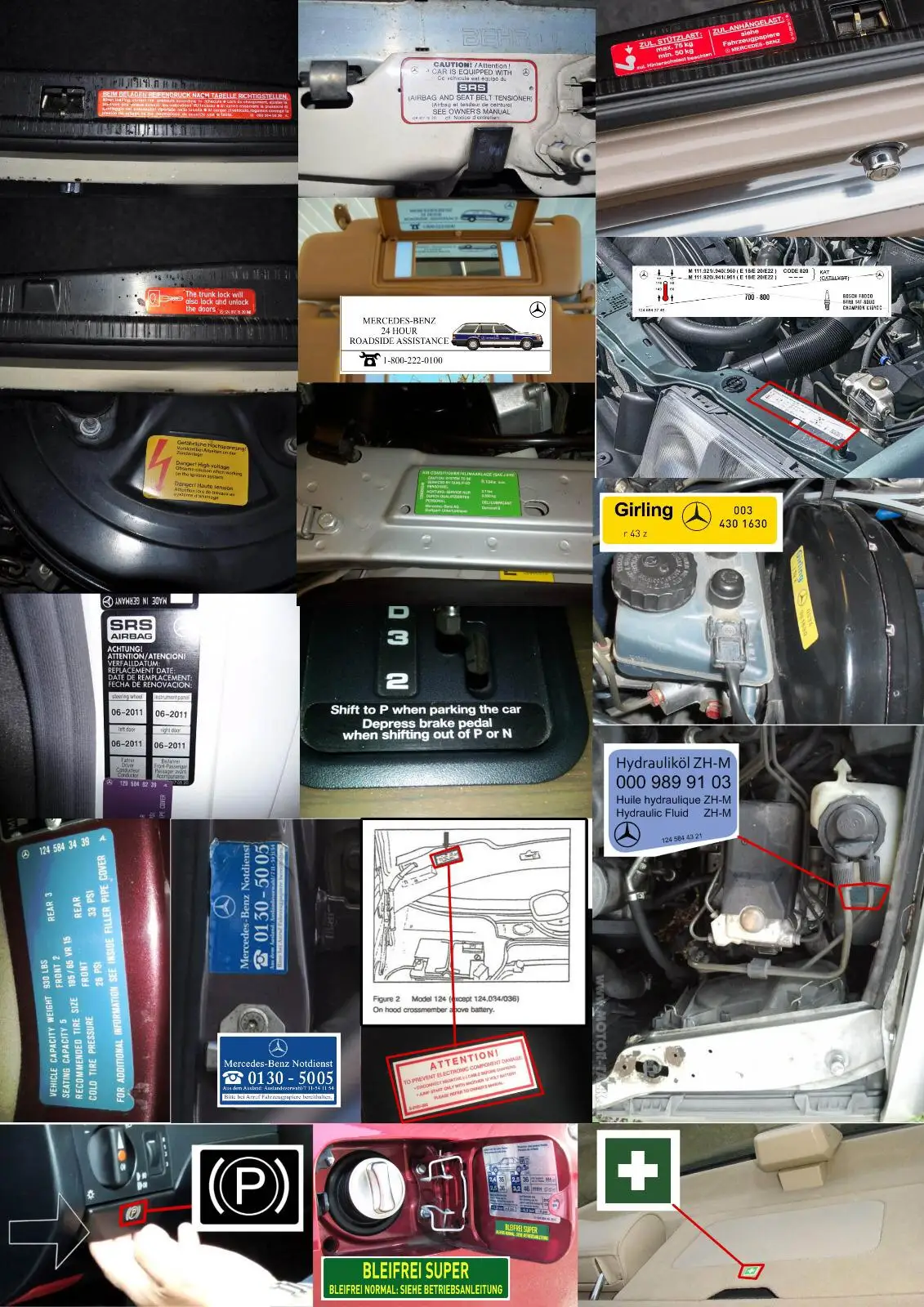 Spark EMS Mercedes w124 e200 e280 e300 e500 300d 250d 200d 300e Наклейка Набор наклеек набор этикетка с принтом «Звезда», эмблема Оригинальная размер полный