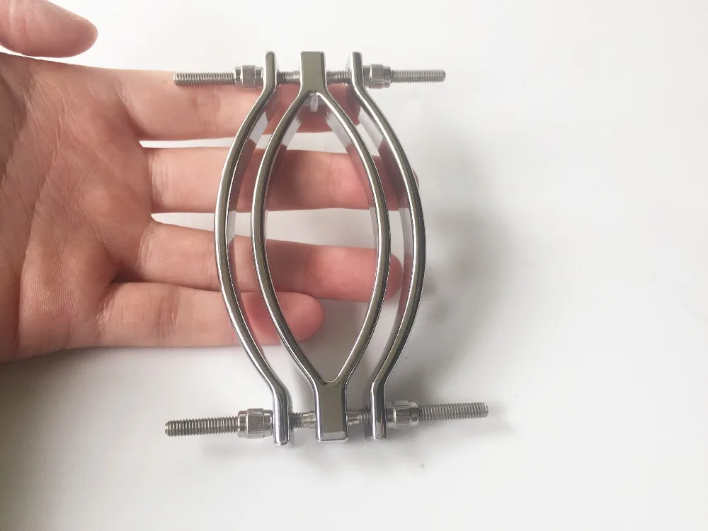 Регулируемый зажим из нержавеющей стали для киски губ влагалища БДСМ секс |