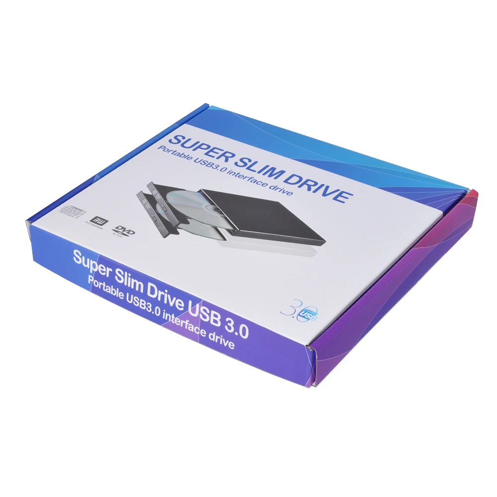 Deepfox USB 3 0 высокоскоростной Внешний привод DVD-R CD горелка оптический CD-RW DVD ROM для
